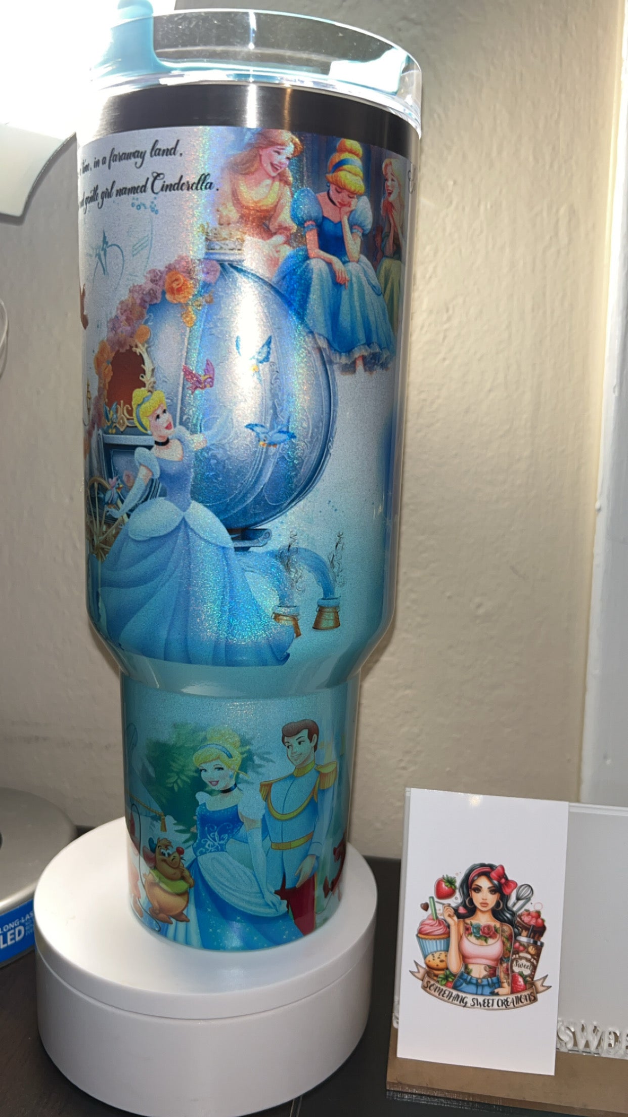 Glitter travel tumblers 40oz