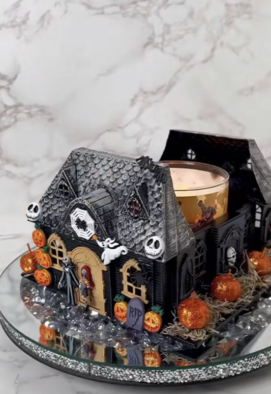 Haunted House Candle Holder
